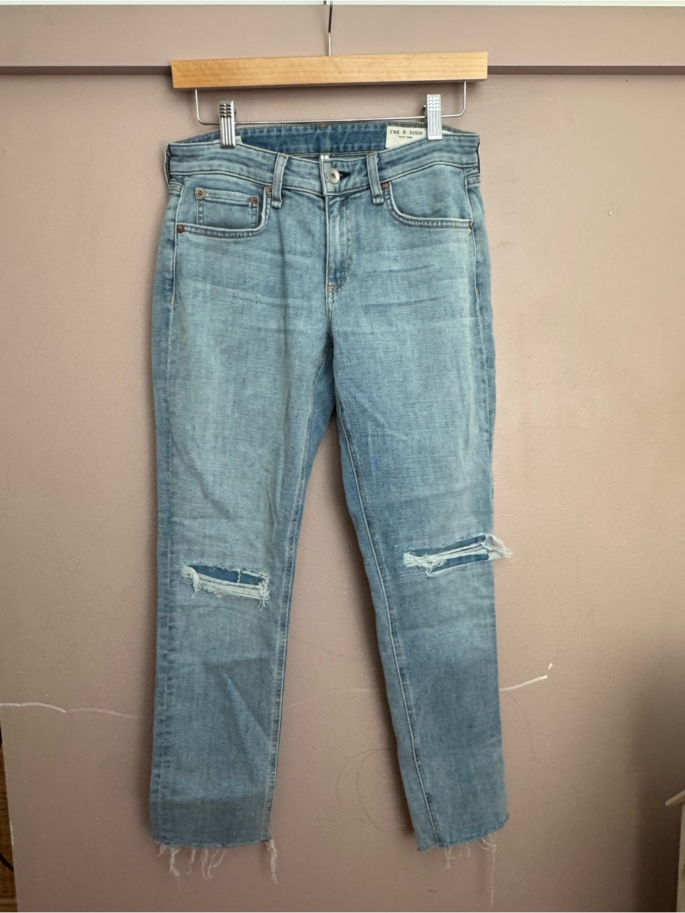 Rag & Bone Light Blue Distressed Women’s Jeans